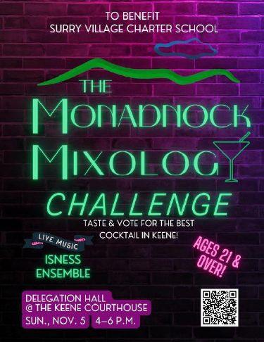 Monadnock Mixology Challenge To Benefit Surry Village Charter School